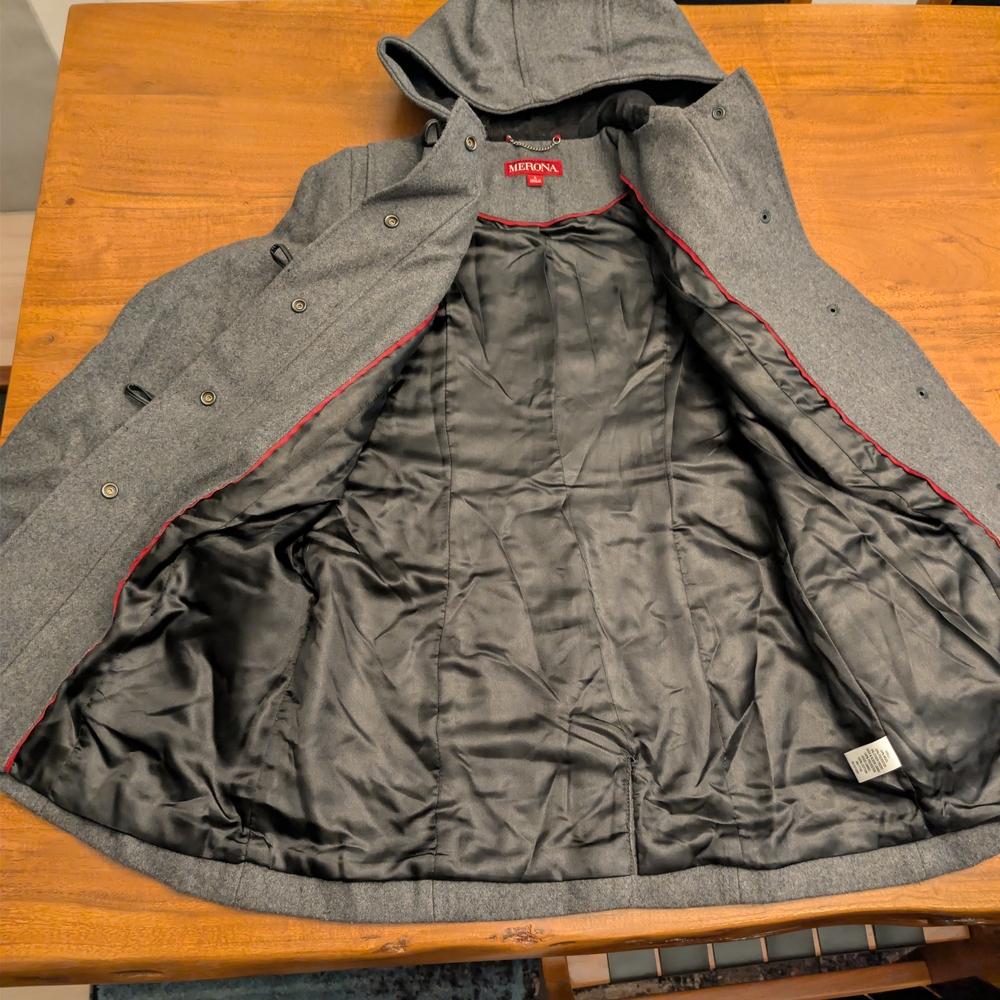 Merona Women's Small Pea Coat - Picture 4 of 7